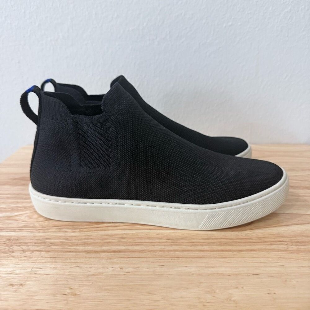 Rothy's Women's Size 7.5 Black The Chelsea Hight Top Sneakers